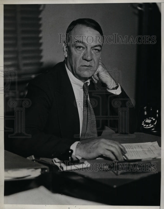 1933 Press Photo General Hugh Johnson, NRA Administrator - nep09356
