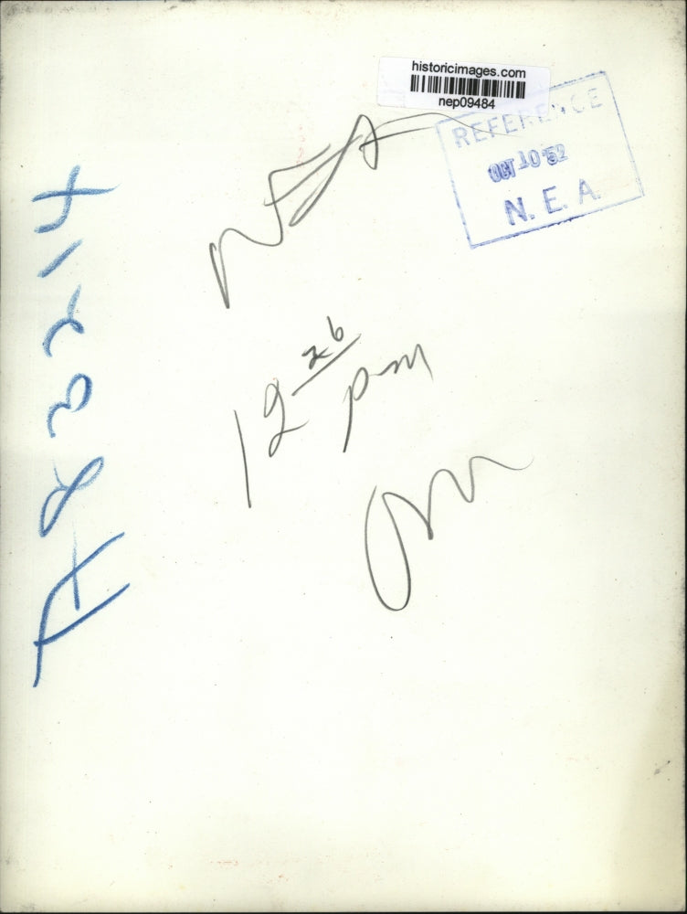 1952 Press Photo Adlai Stevenson on Morning Stroll with Cong Harold D. Cooley