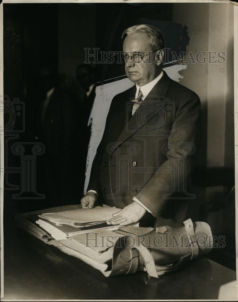 1930 Press Photo Hiram Johnson - nep09512