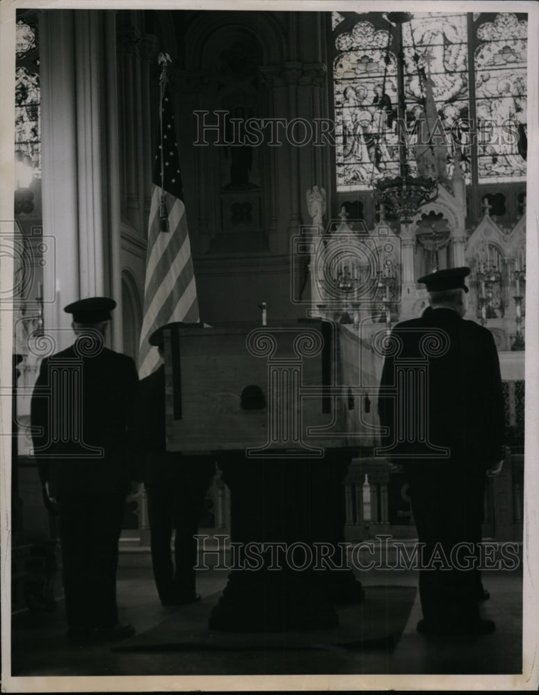 1938 Press Photo Funeral of Father Gerard Donovan in San Francisco CA