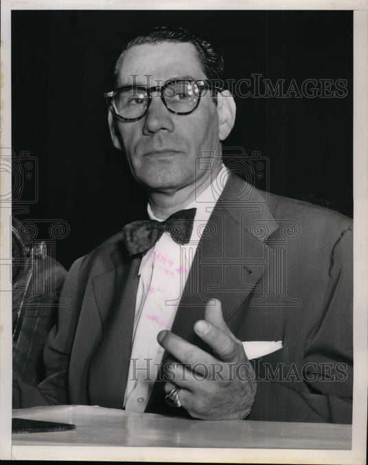 1951 Press Photo Bert Naster Accused of Shake Down of Chicago Attorney Teitelbau