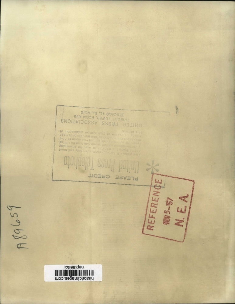 1957 Press Photo Senate Labor Racquets probe witnesses ThomasBesslon - nep09653