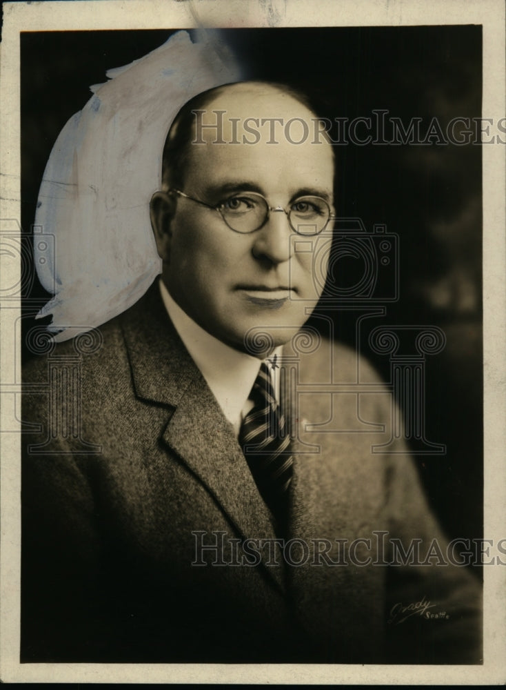 1926 Press Photo A.W. Frye of Detroit, Supreme Commander of Maccabees