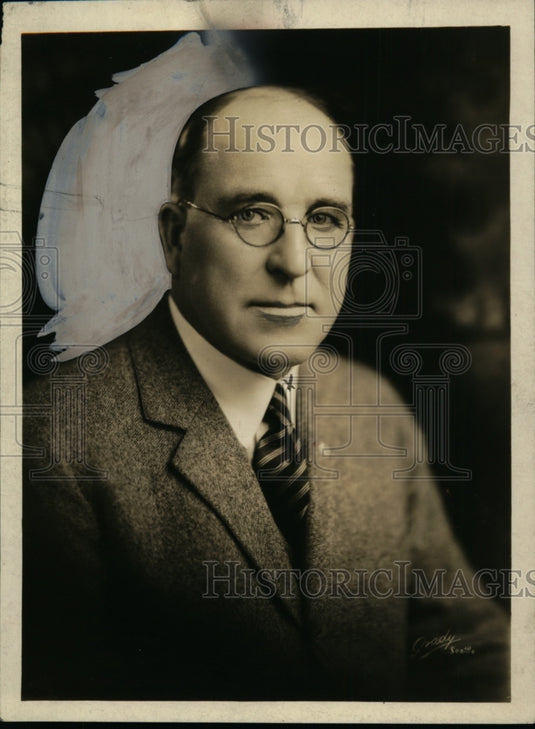 1926 Press Photo A.W. Frye of Detroit, Supreme Commander of Maccabees