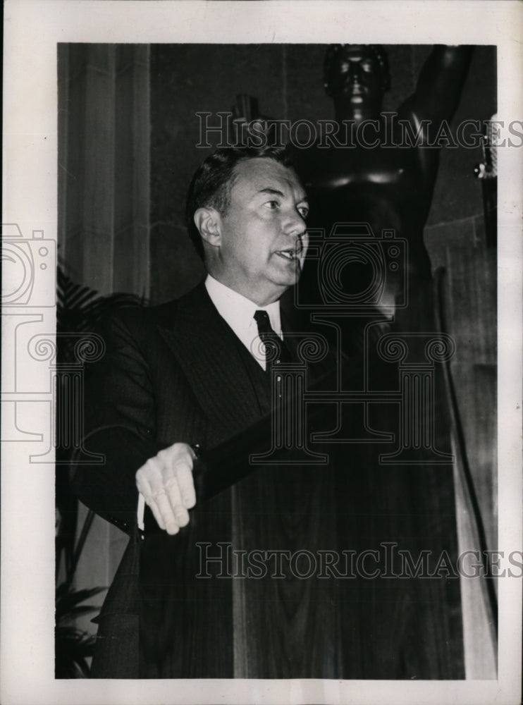 1940 Press Photo US Attorney General Robert Jackson in Washington DC - nep09738
