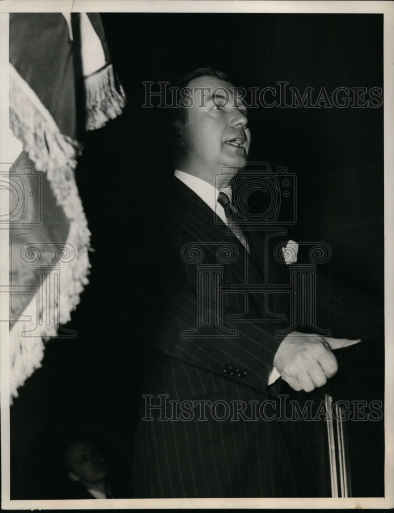 1940 Press Photo Atty General Robert Jackson Addresses Opening Session
