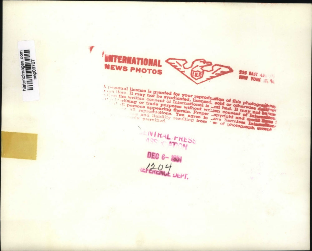 1951 Press Photo Far View of School Sports Stadium, Fully Packed for Event