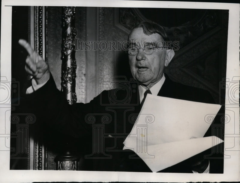 Load image into Gallery viewer, 1948 Press Photo Sen Kenneth McKellar in Sen Debate on European Recovery Program
