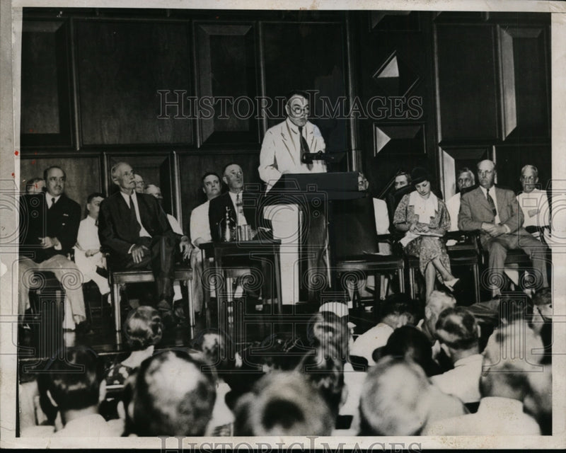 Load image into Gallery viewer, 1933 Press Photo Gen. Hugh S. Johnson Moves to End Soft Coal Mine Strikes
