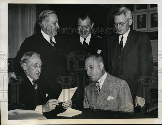 1940 Press Photo Robert Jackson in Senate Judiciary Committee - nep09975