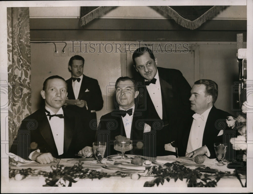 1938 Press Photo NY Democratic Club Dinner in Honor of Solicitor Gen Rob Jackson
