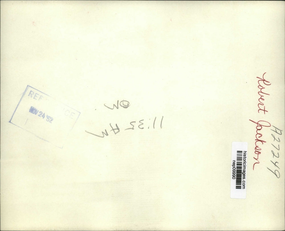 1952 Press Photo Robert Jackson Called to House Cmte Investigating Massacre