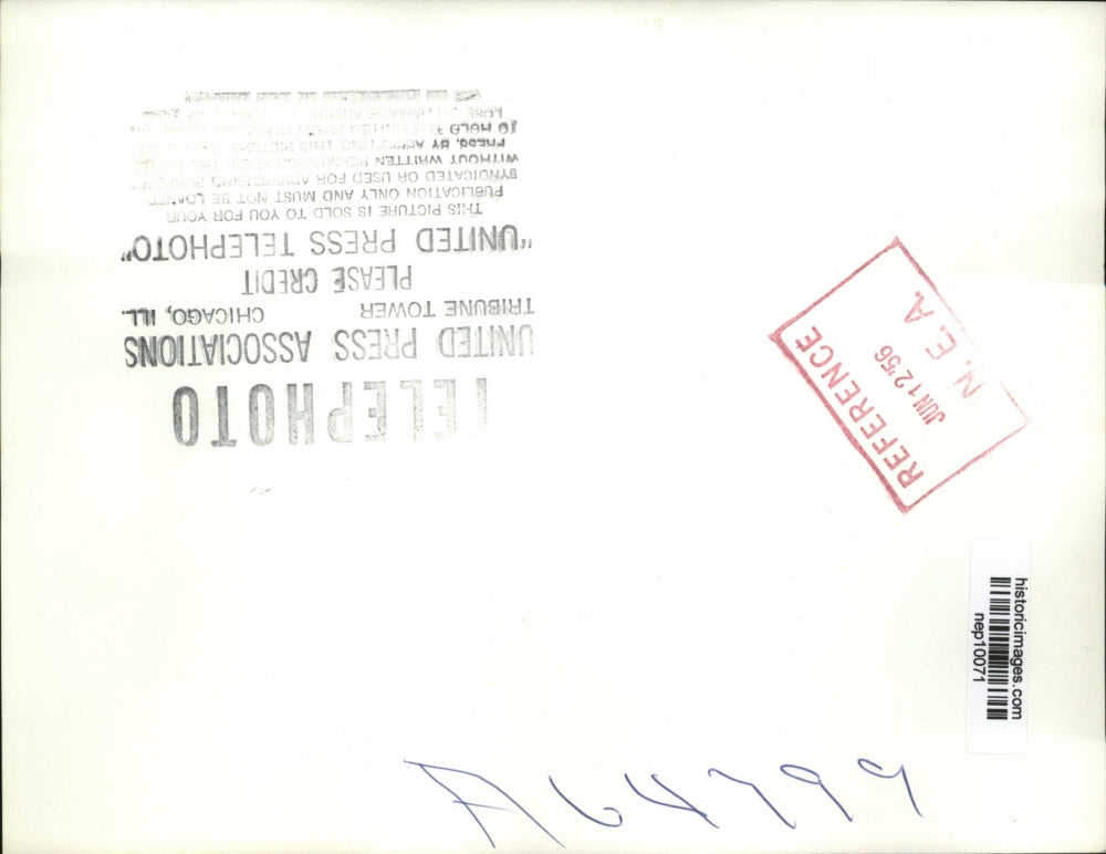 1956 Press Photo Estes Kefauver Visits Lockheed Plant on Primary Day - nep10071