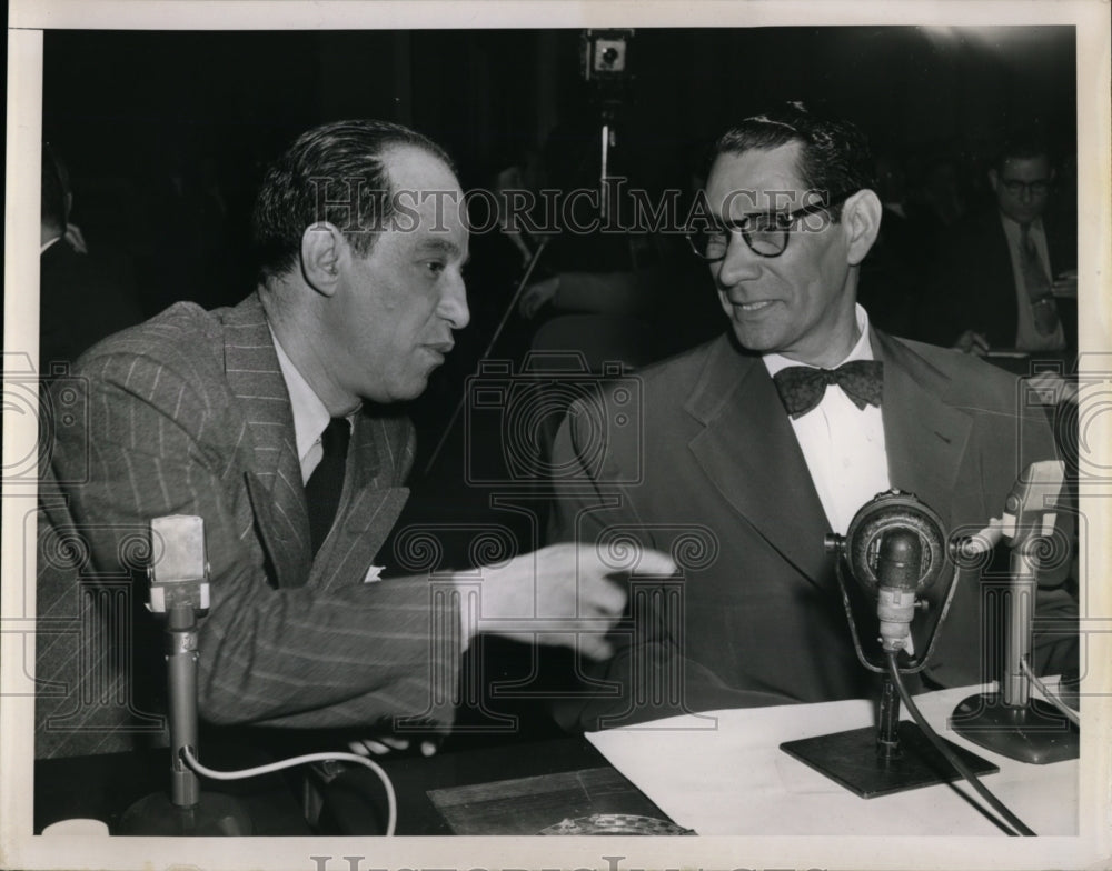 1951 Press Photo Bert K. Naster (R) Named as Co-Conspirator in $500,000 Fraud