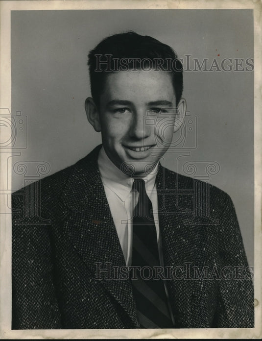 1939 Press Photo Billy Dowling, 1939 Cleveland Press Junior Tennis champio- Historic Images