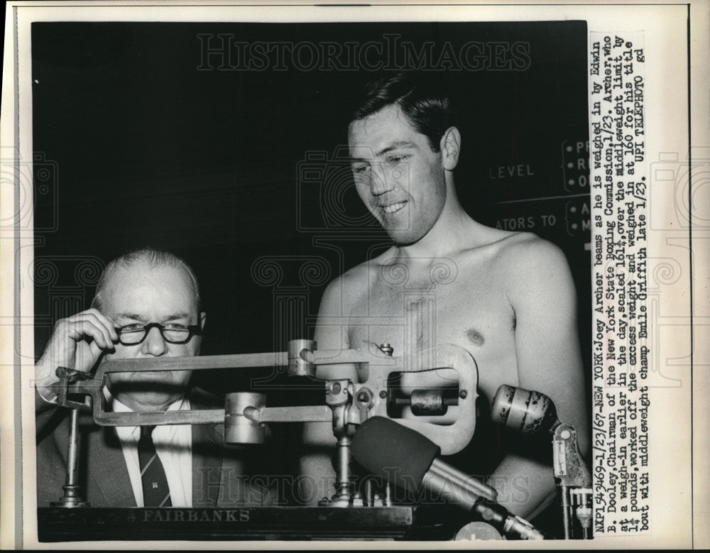 1967 Press Photo Joey Archer happy to qualify for middleweight title bout- Historic Images