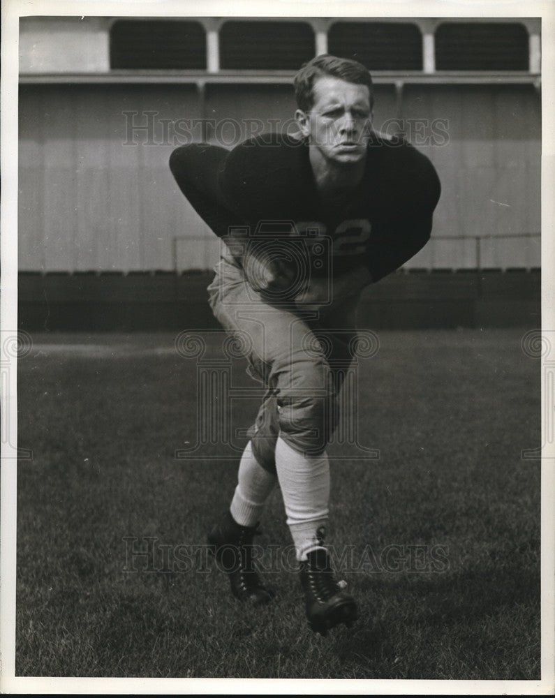 1940 Press Photo University of Michigan football tackle George Ostroot- Historic Images