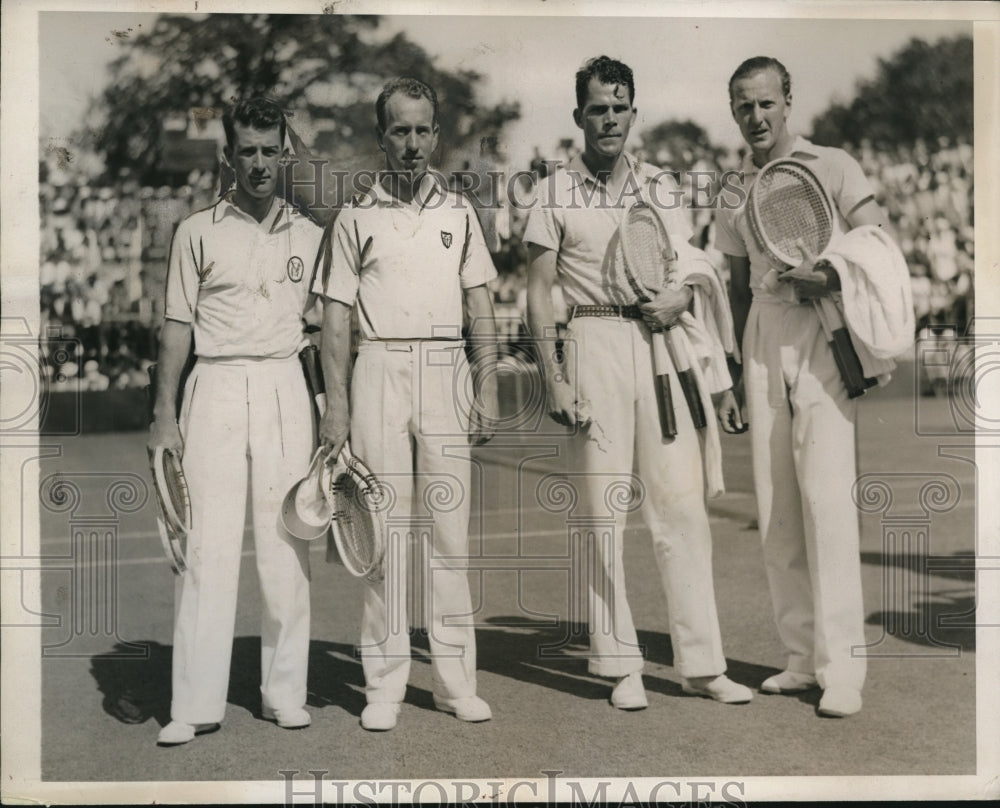 1935 Press Photo The Semi-Finals of the Mens Doubles Championships - nes24826- Historic Images