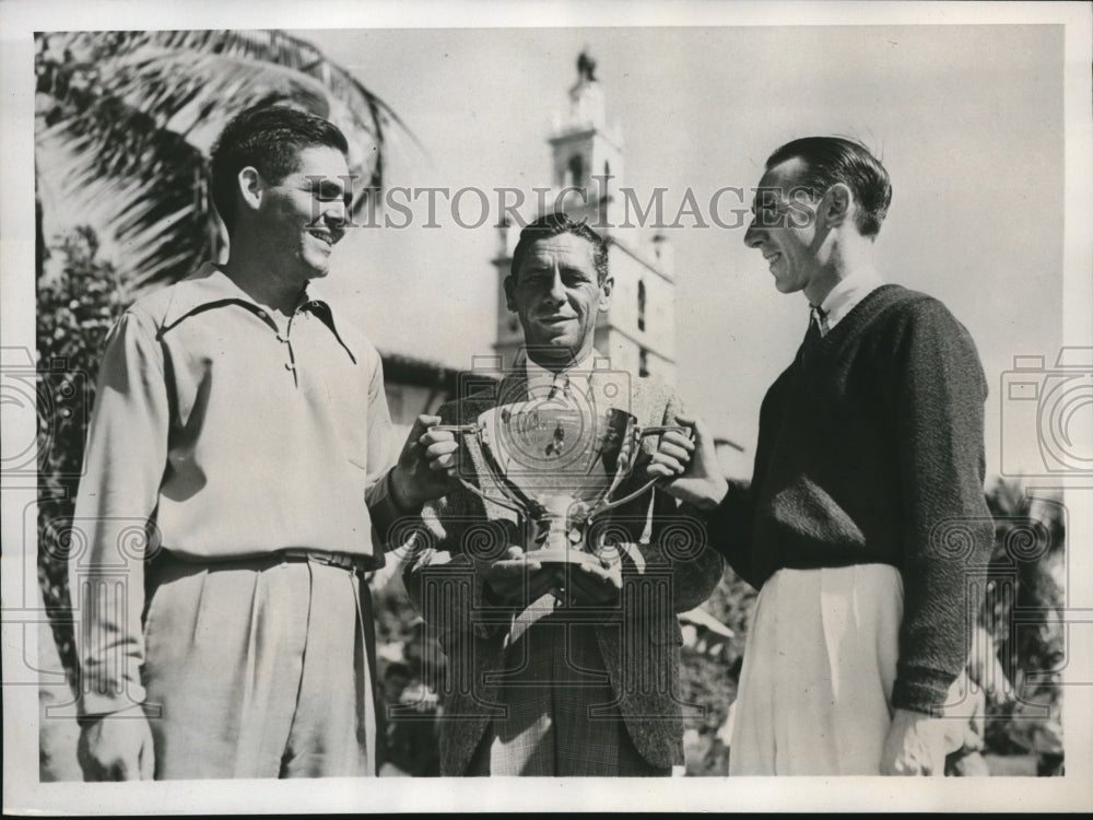 1938 Press Photo Bob Servis Wins Biltmore Title, Charles Mayo Jr, Ned Everhart- Historic Images