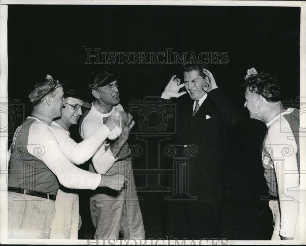 1939 Press Photo Washington Scribes defeat Congress soft ball team - nes25035- Historic Images