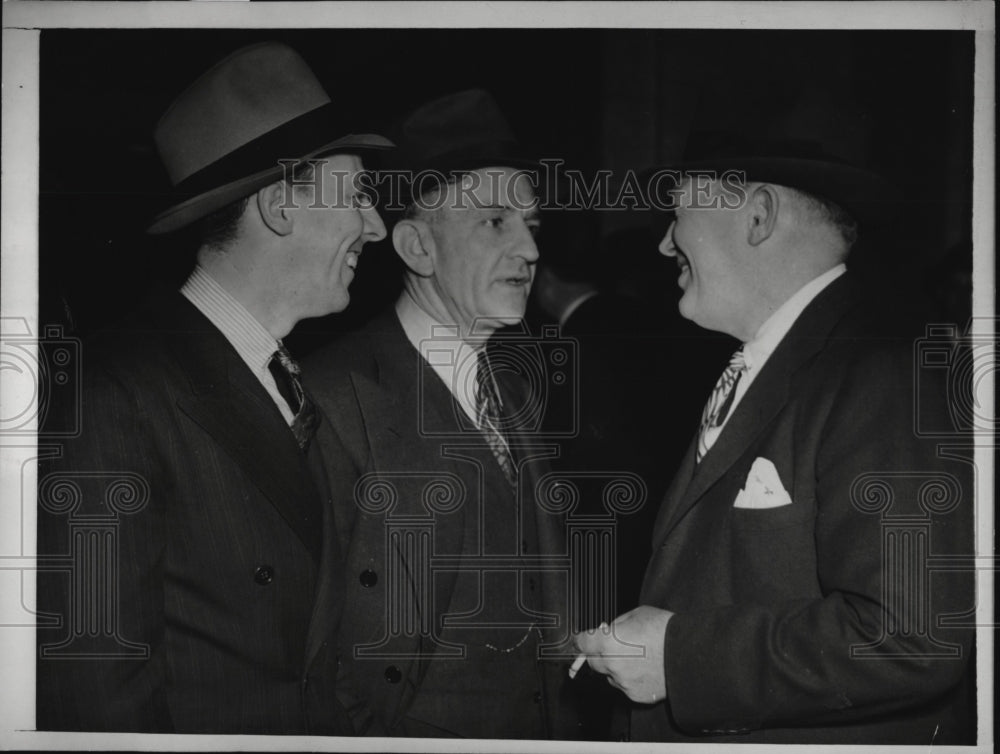 1940 Press Photo Chicago Larry McPhail pres of Dodgers, John Quinn mgr- Historic Images