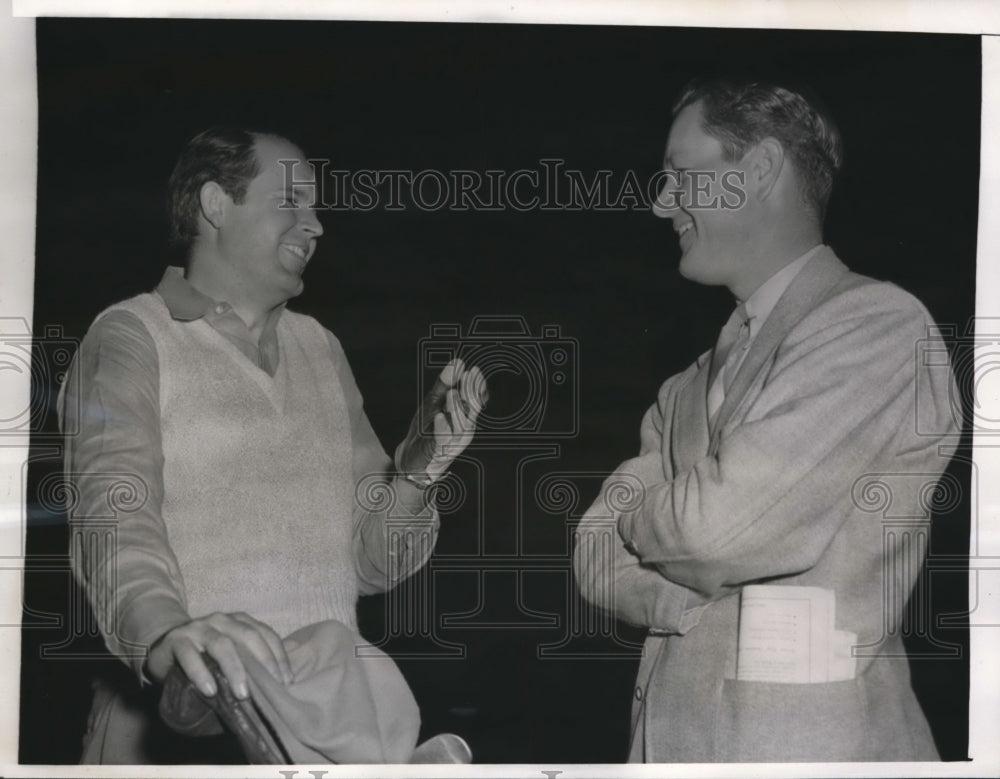 1939 Press Photo Miami Fla Byron Nelson &amp; Ralph Guldahl at National Open- Historic Images