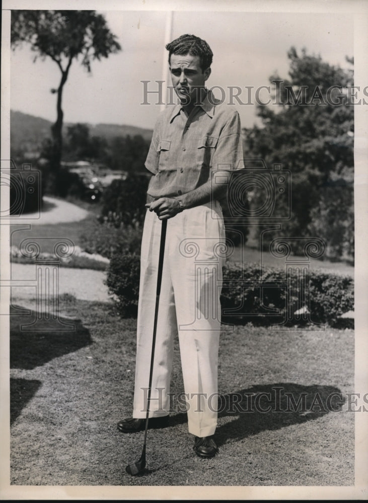 1940 Press Photo Briarcliff Manor NY Robert Sweeney British golf champ- Historic Images