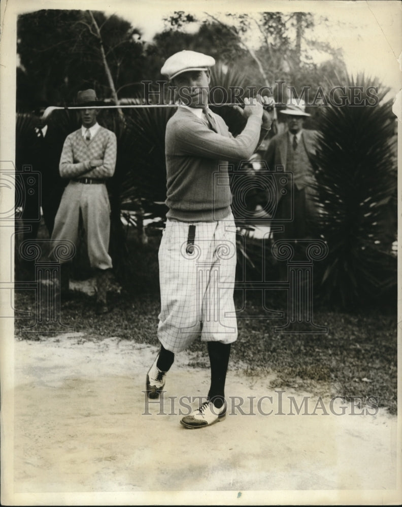 1931 Press Photo George Voight amateur golfer at Palm Beach Fla - nes25564- Historic Images