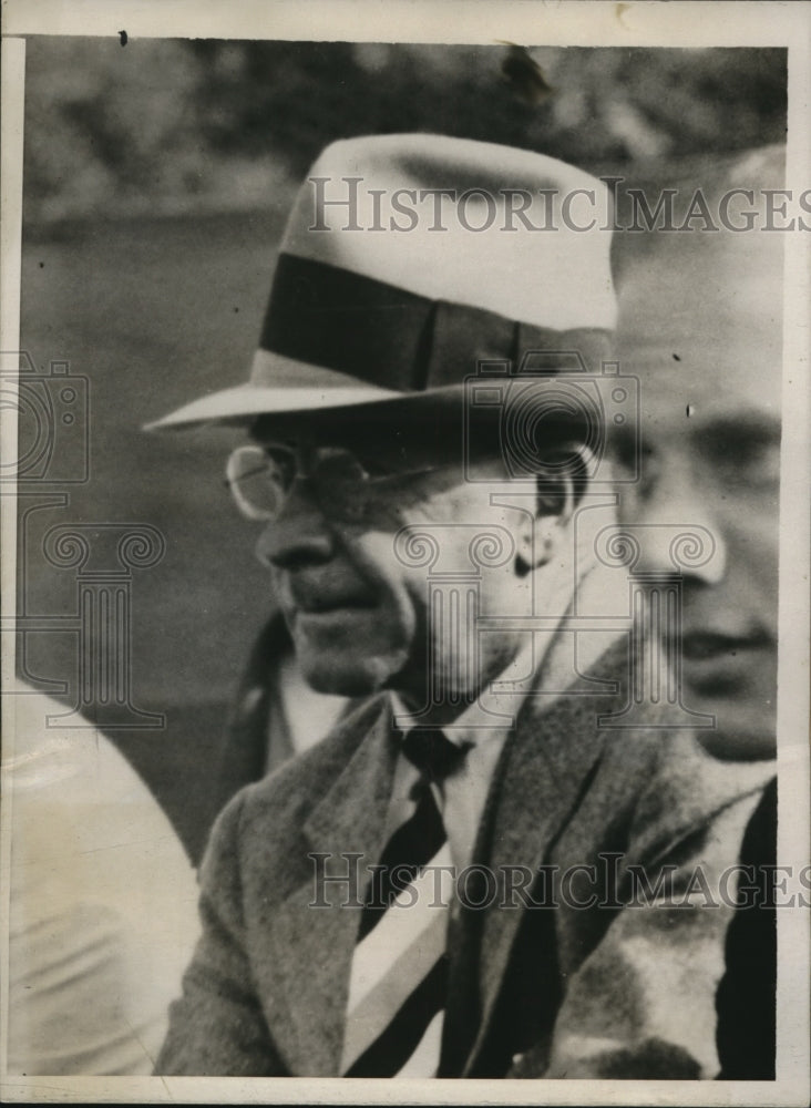 1933 Press Photo Mercer Beasley coach of US Davis Cup tennis - nes25602- Historic Images