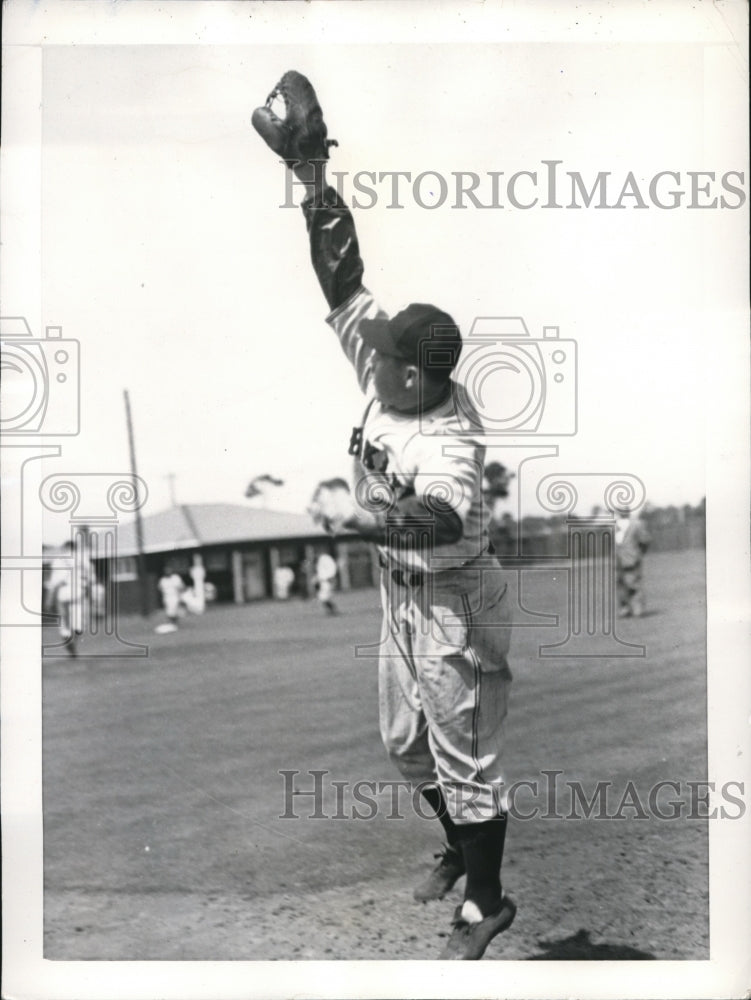 1937 Press Photo John A Buddy Hassett 1st baseman of Dodgers - nes25762- Historic Images