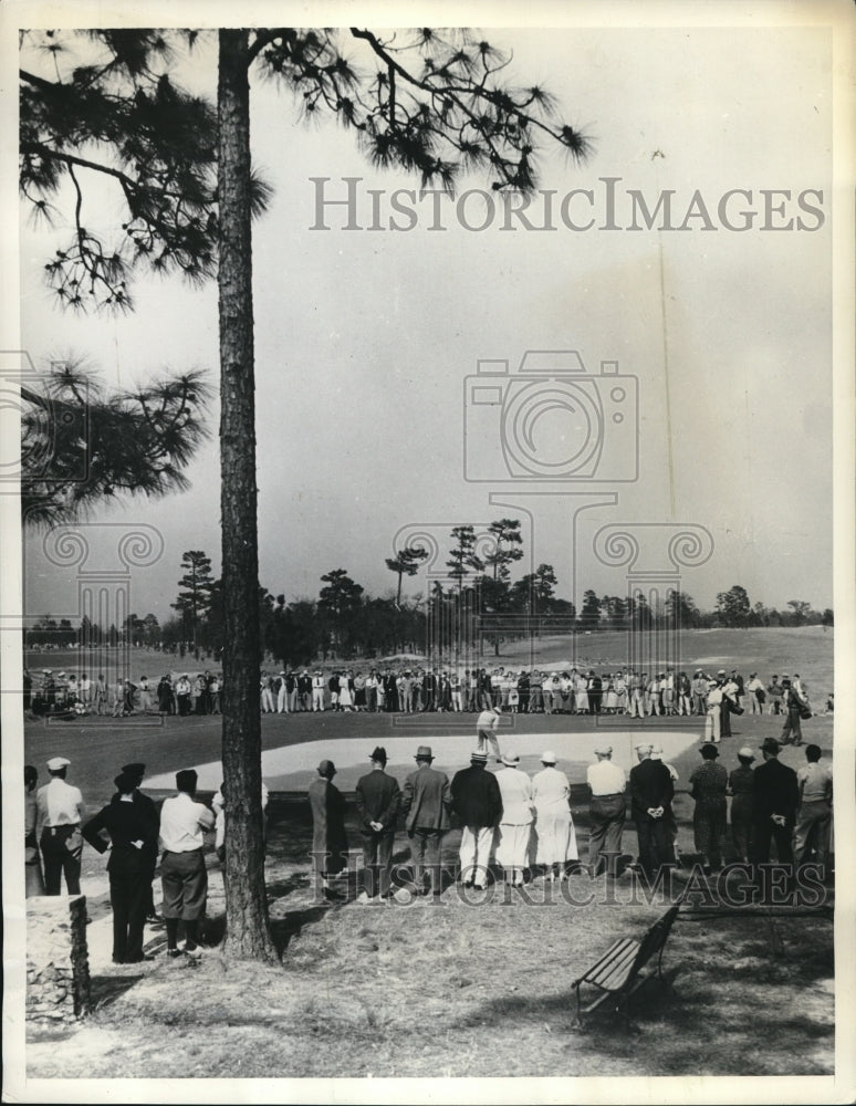 1934 Press Photo George Dunlap Jr &amp; Richard Chapman S Amateur golf in NC- Historic Images