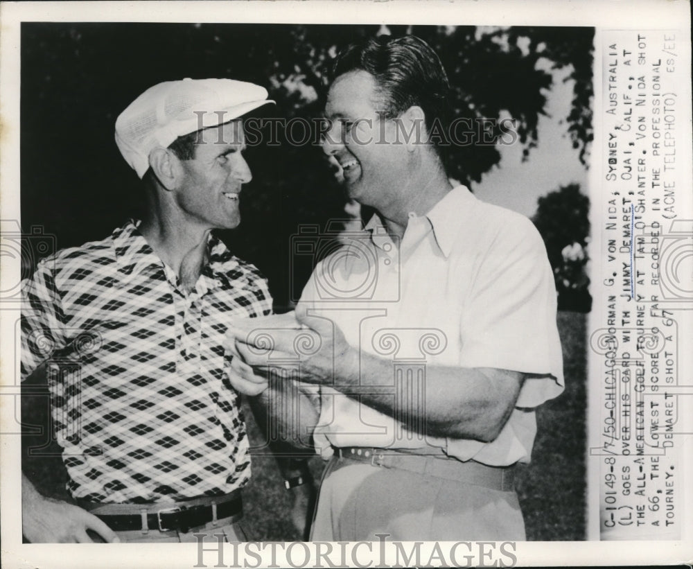 1950 Press Photo Chicago Norman G von Nica & Jimmy Demeret - nes25951- Historic Images