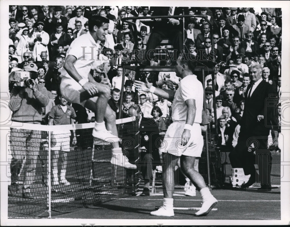 1964 Press Photo Davis Cup tennis Rory Emerson &amp; Chuck - nes26085- Historic Images