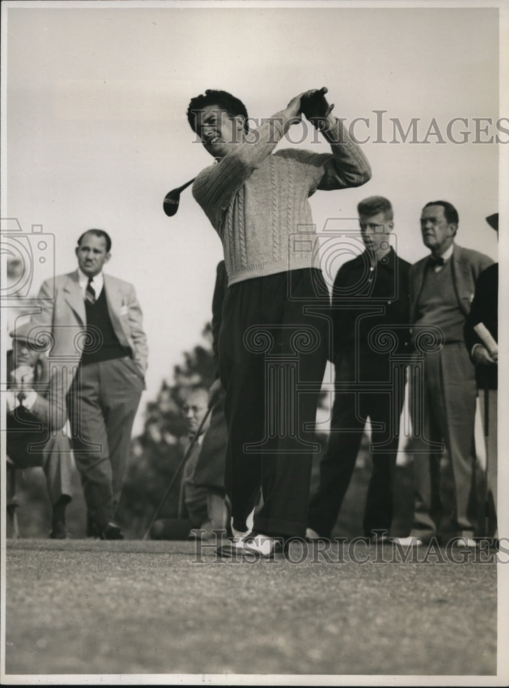 1939 Press Photo Golfer Frank Strafaci at Pinehurst NC - nes26182- Historic Images