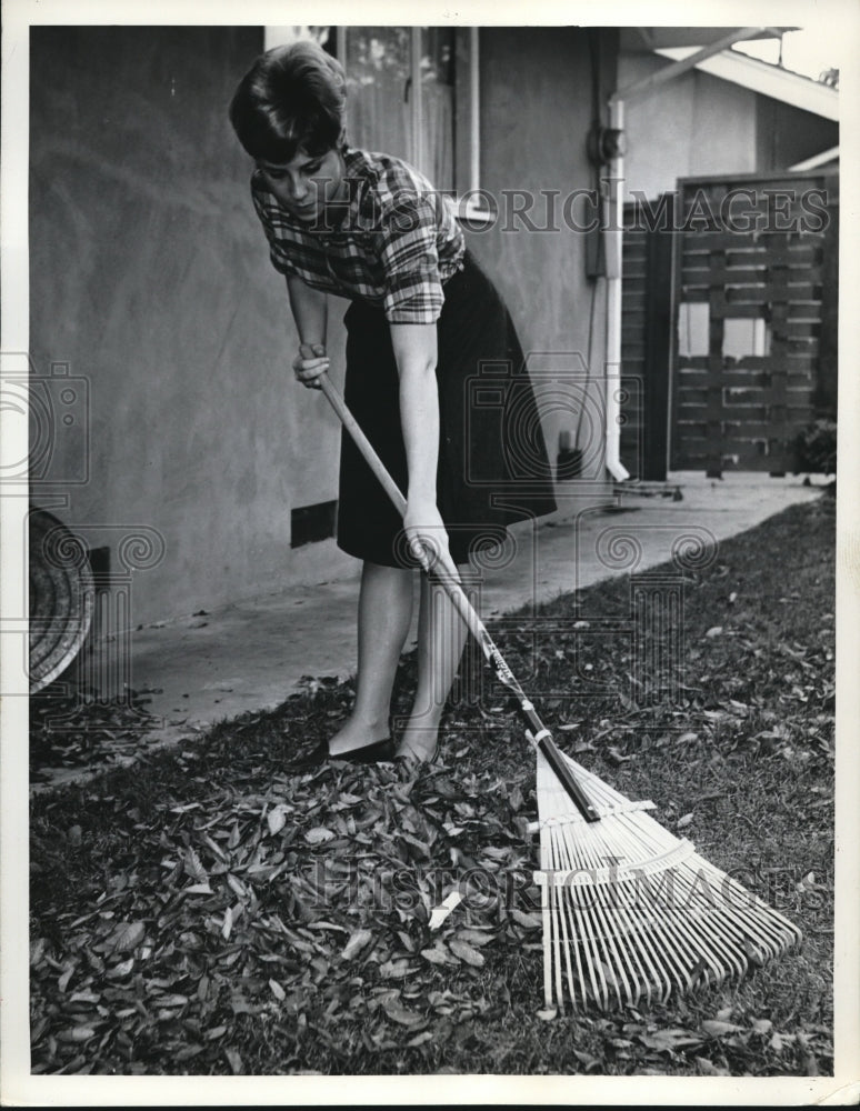 1964 Press Photo Santa Clara Calif Donna De Verona Olympic swim champ at home- Historic Images