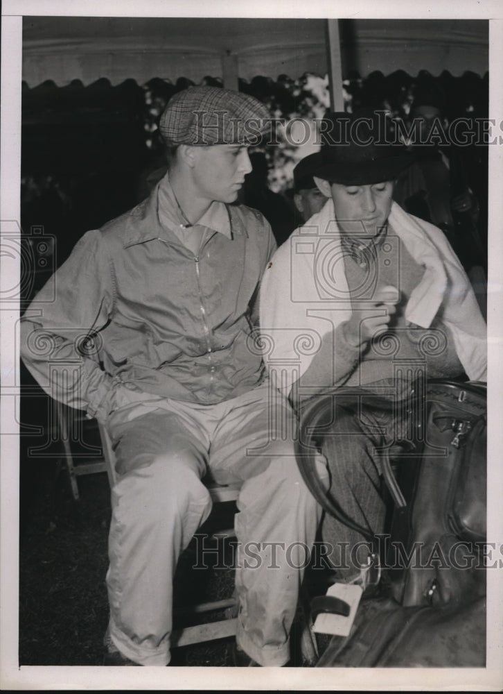 1938 Press Photo Oakmont Pa Fred Haas & Joseph Thompson at NAtl Amateur golf- Historic Images