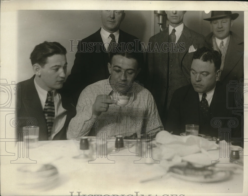 1927 Press Photo Matty Maloney,Jim Maloney &amp; manager Sam Carroll - nes26354- Historic Images