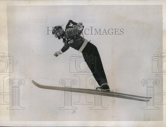 1941 Press Photo Lake Placid NY ski jumper Torger Tokler - nes26635- Historic Images
