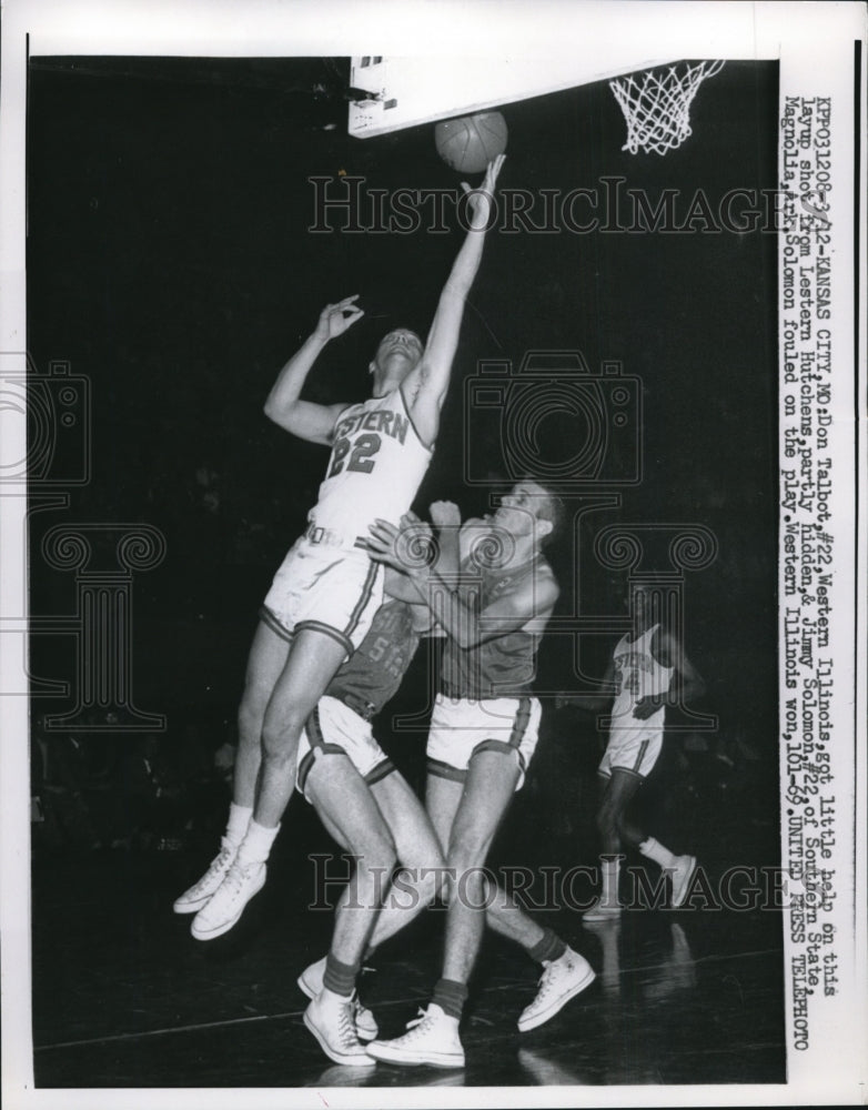 1957 Press Photo Kansas City Don Talbot W Ill vs Les Hutchens, Jim Solomon- Historic Images