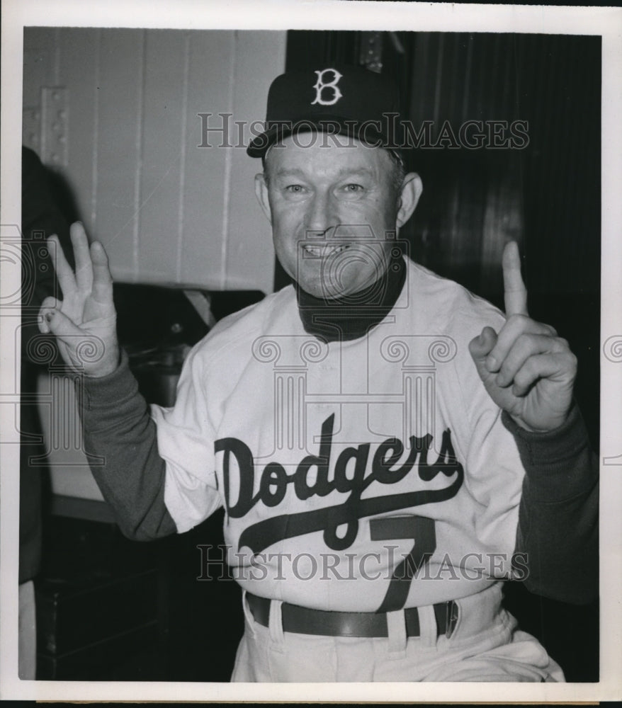 1952 Press Photo Brooklyn NY manager Chuck Dressen of Dodgers - nes26965- Historic Images