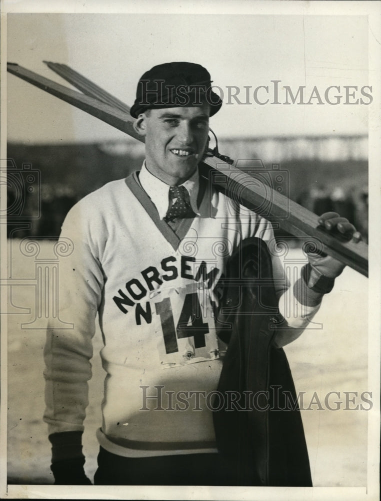 1931 Press Photo Harald Sorenson Norsemen Ski Club in NY - nes27055- Historic Images