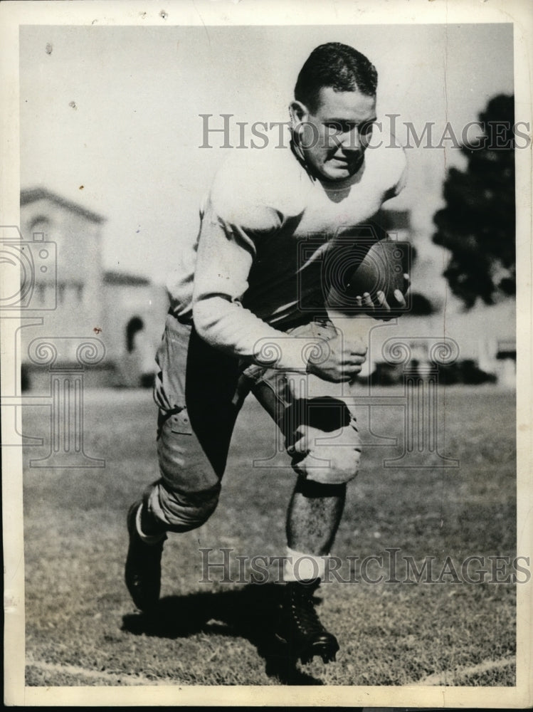 1935 Press Photo Dave Daves college football for USC - nes27097