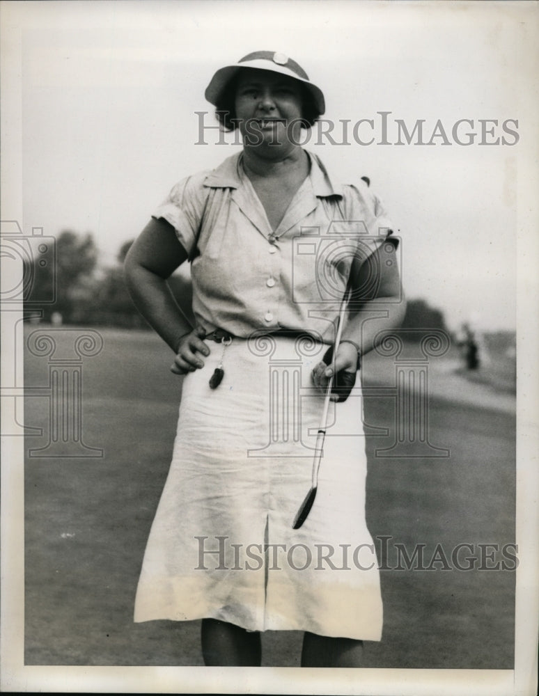 1939 Press Photo Noroton Conn Mrs Estelle Lawson Page Jr Amateur golf- Historic Images