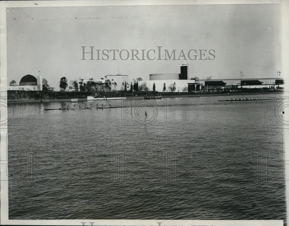 1933 Press Photo Penn Athletic Club Boat club crew wins in Chicago - nes27266- Historic Images