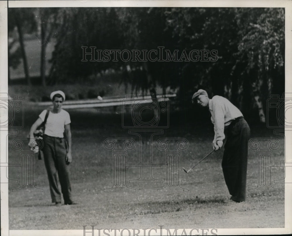 1944 Press Photo Minneapolis MN golfer Ellsworth Vines Golden Vallen Inv.- Historic Images