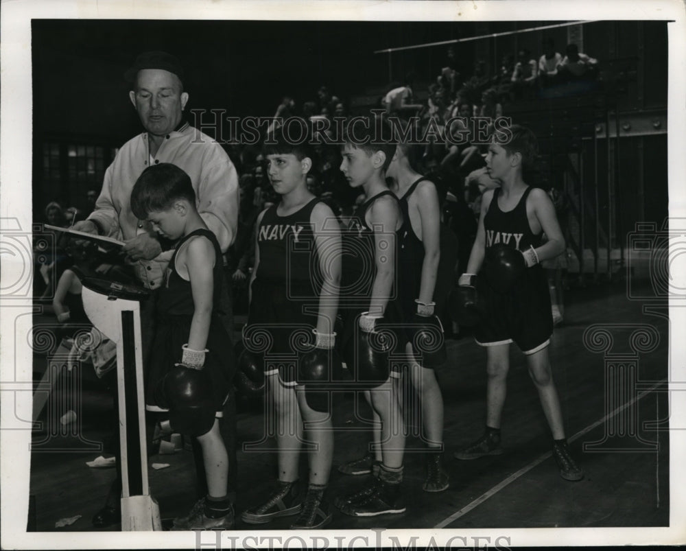 1941 Press Photo Annapolis Md Spike Webb at 22ndAnnual Navy Jr Boxing- Historic Images