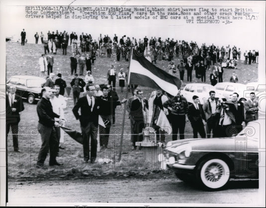 1962 Press Photo Carmel Calif Stirling Moss & Operation 850plus car - nes27958- Historic Images
