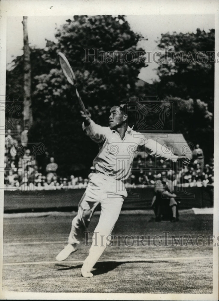 1931 Press Photo H Satoh plays against HW Austin in Davis Cup - nes28065- Historic Images