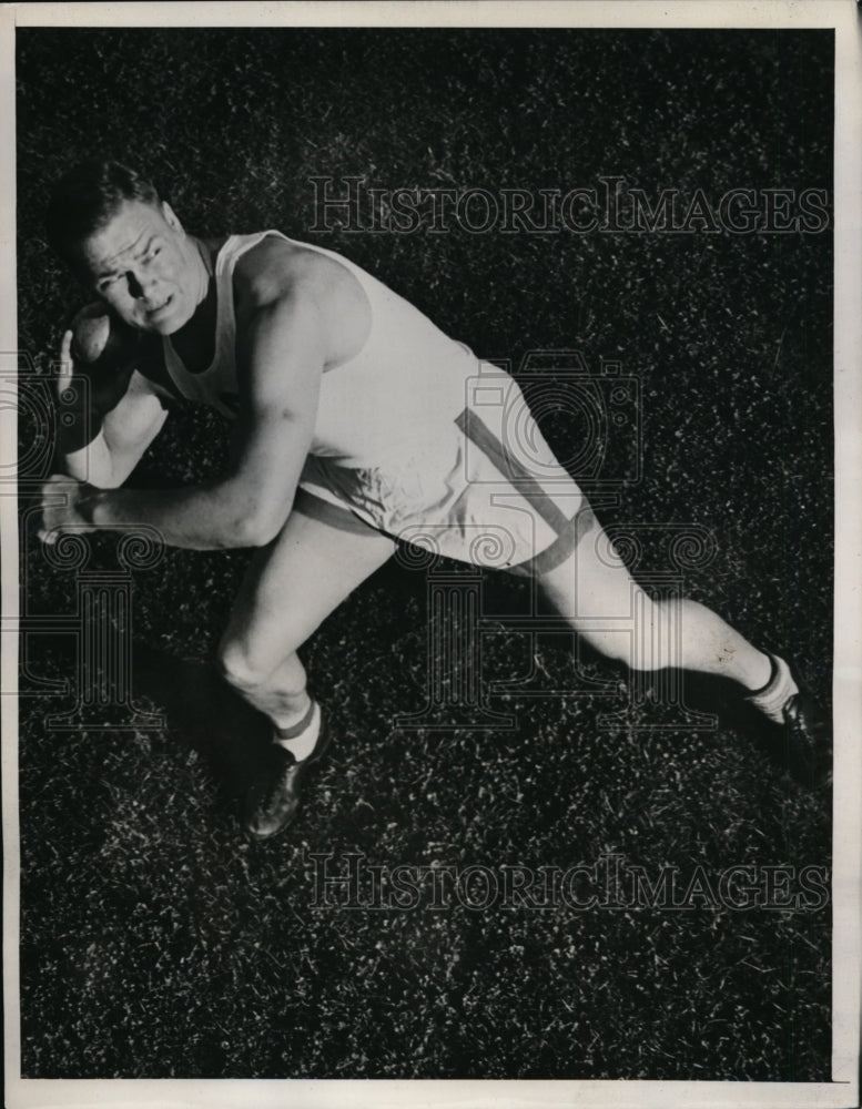 1939 Press Photo Stan Anderson Stanford Univ track workout - nes28615- Historic Images