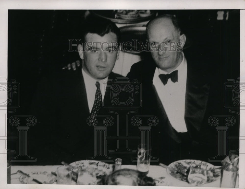 1936 Press Photo Jimmy Braddock &amp; promoter Mike Jacobs in Miami Fla - nes30147- Historic Images